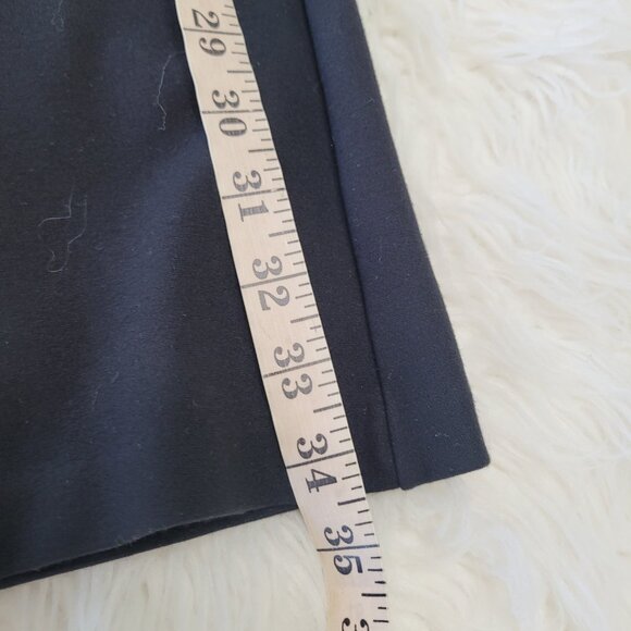 Tahari Wide Leg Stretch Crop Pants Slacks Sz M Black - Picture 4 of 7